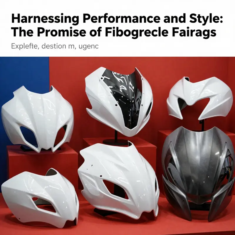 An engaging image displaying diverse fiberglass motorcycle fairings, focusing on their quality and design.