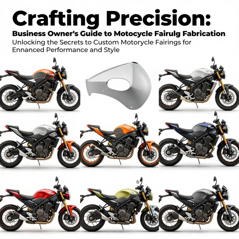 A collection of custom motorcycle fairings shown on different bikes, highlighting diversity in designs and colors.
