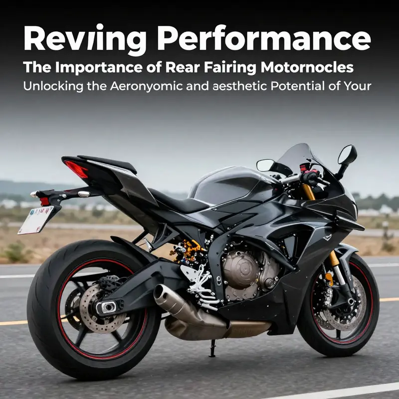 A dynamic motorcycle with an aerodynamic rear fairing racing on an empty highway.