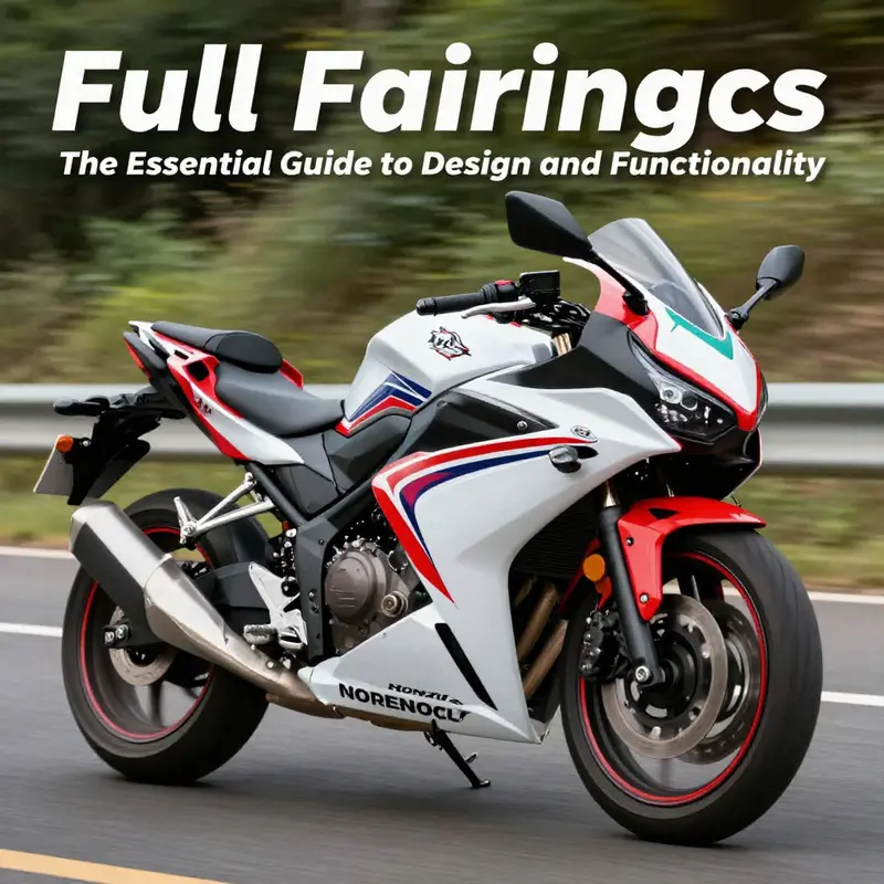 Full fairings significantly enhance the aerodynamic profile and aesthetic appeal of the motorcycle.