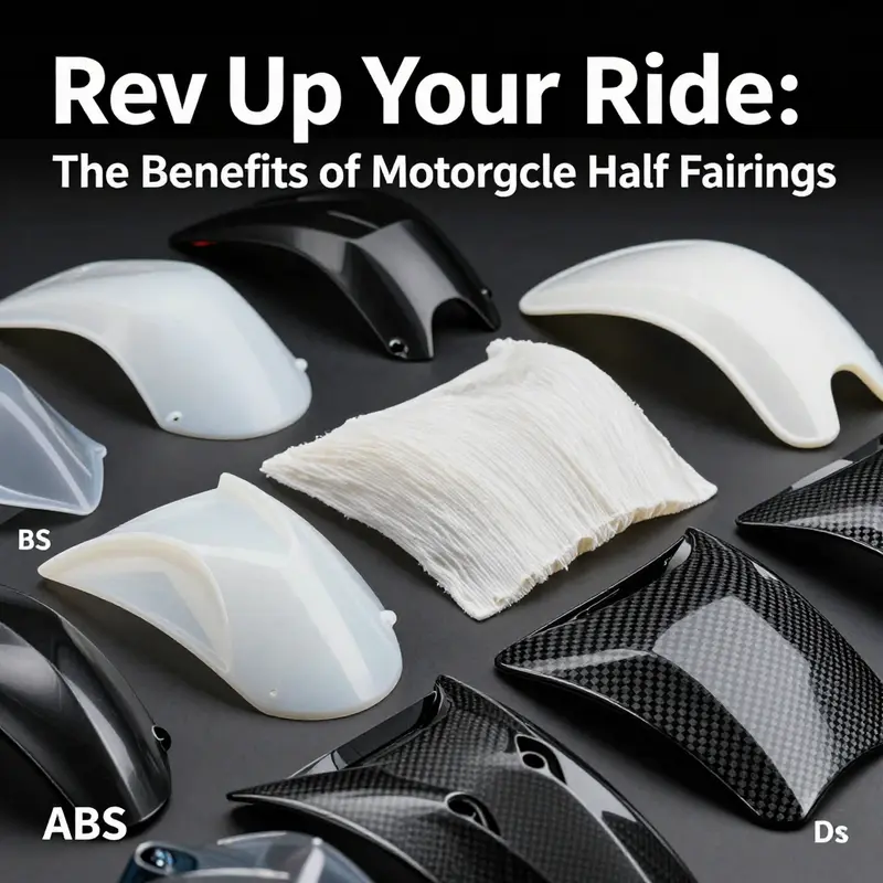 A motorcycle designed with half fairings demonstrating superior aerodynamics on the open road.