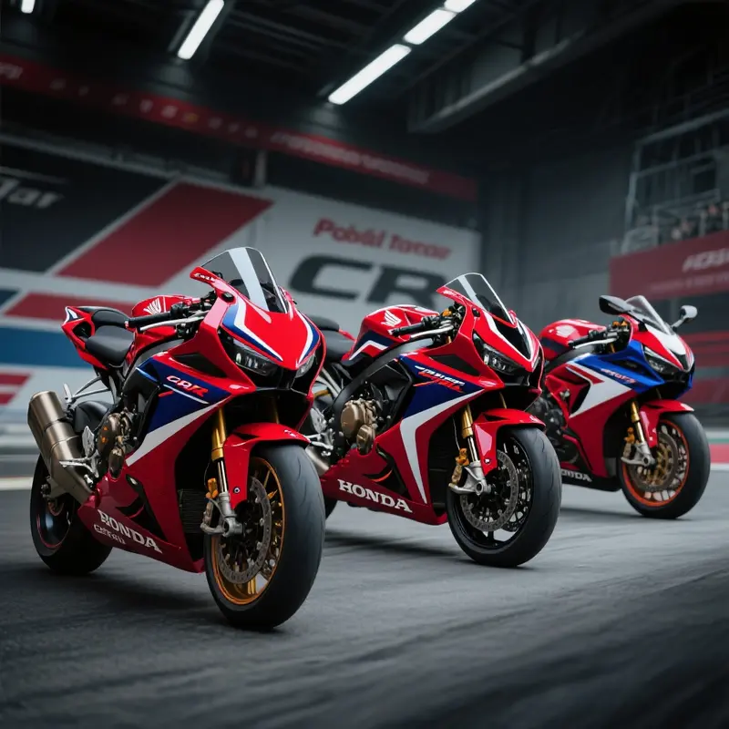 Illustration of various Honda motorcycle fairing types, showcasing their distinct characteristics and uses.