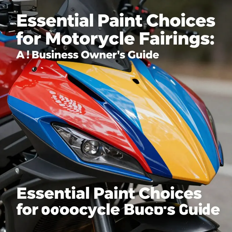 Different finishes illustrating the importance of selecting high-quality paint for motorcycle fairings.