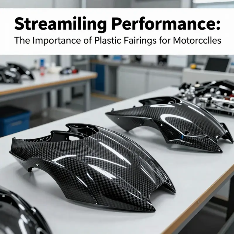 Sleek motorcycle fairings demonstrating improved aerodynamics and performance.