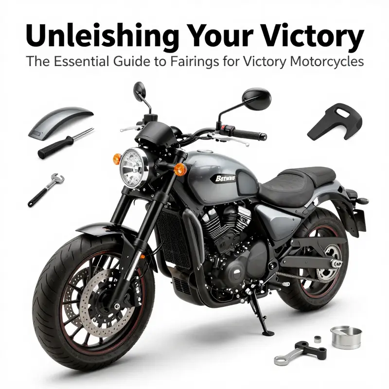 An assortment of Victory motorcycle fairings highlighting design diversity.