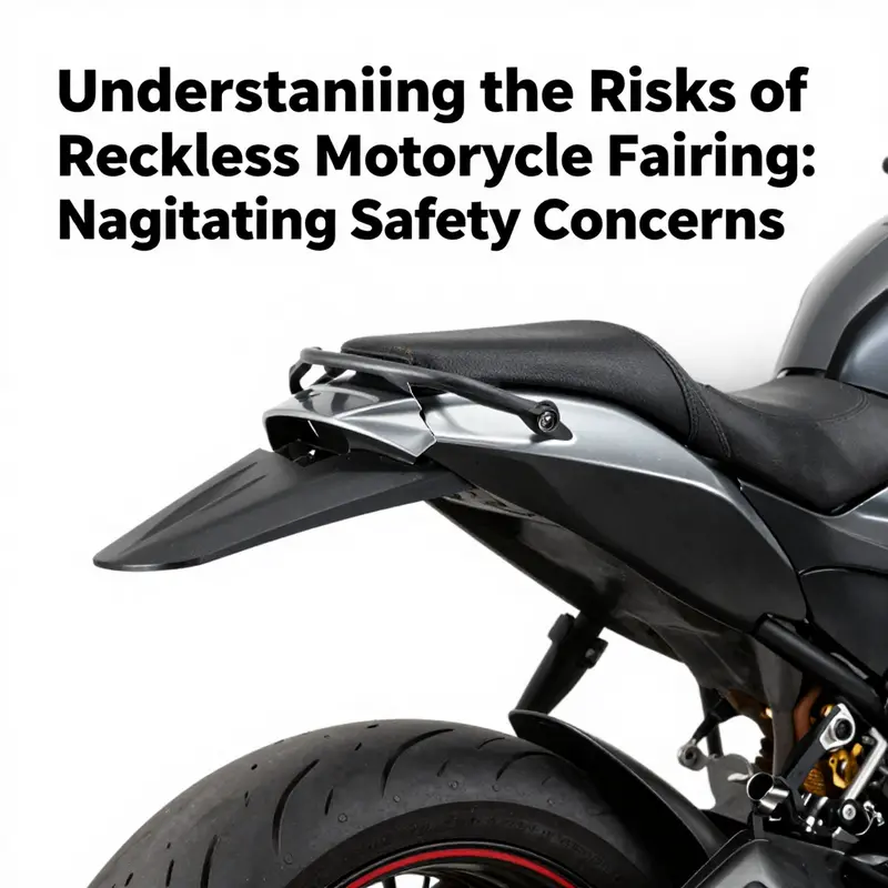 Illustration of structural integrity problems in motorcycle fairings due to inferior materials.
