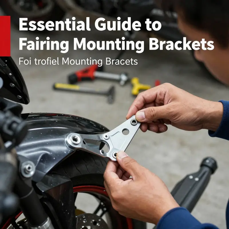 Close-up of high-quality motorcycle fairing mounting brackets designed for durability.
