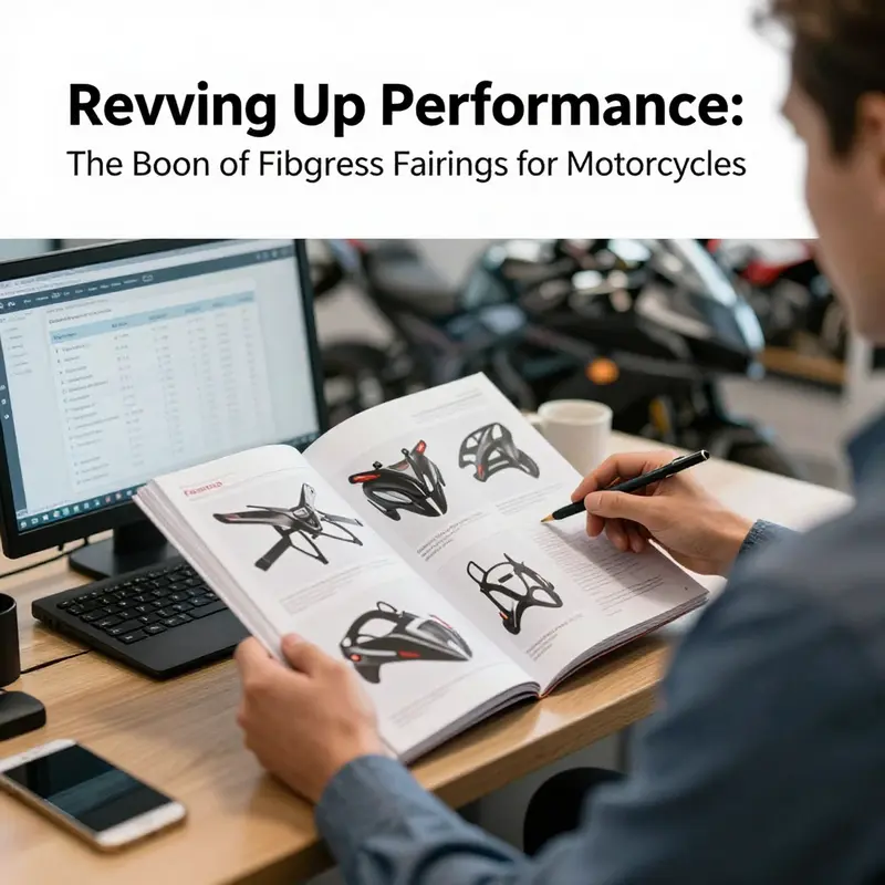 Fiberglass fairings improve aerodynamics and enhance motorcycle performance on the track.