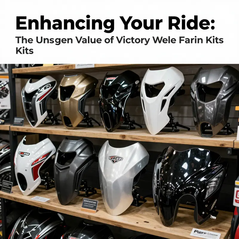 Victory motorcycle demonstrating enhanced aerodynamics with a striking fairing kit.
