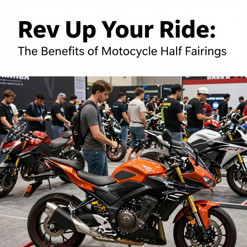 A motorcycle designed with half fairings demonstrating superior aerodynamics on the open road.