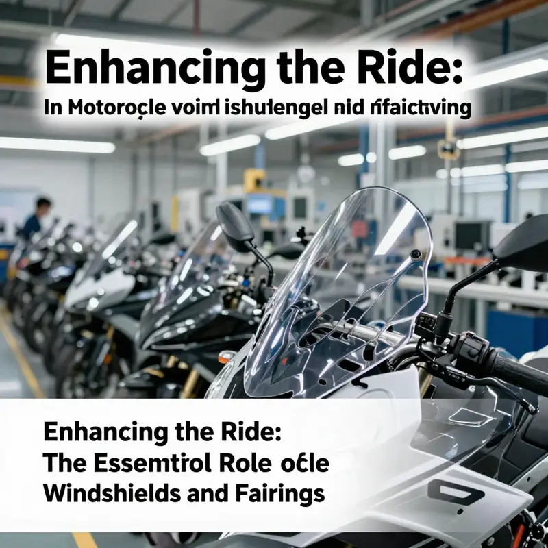 Motorcyclist experiencing enhanced comfort with a premium windshield.