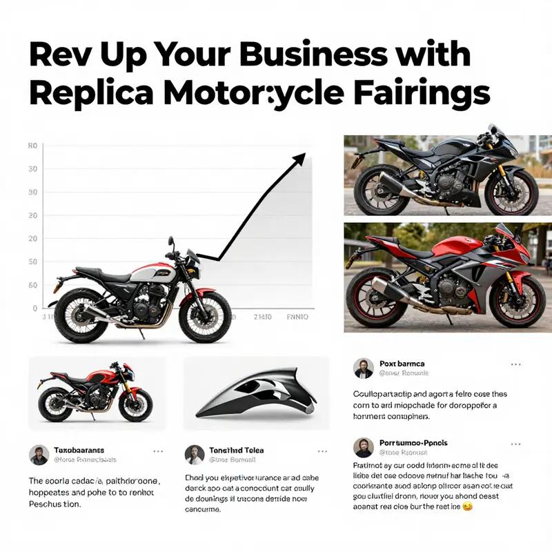 A diverse range of motorcycle fairings types presenting options for customization and performance.