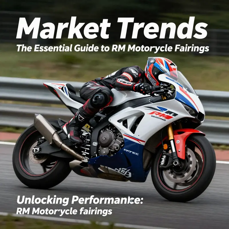 The sleek design of RM motorcycle fairings enhances aerodynamics for improved speed and stability.