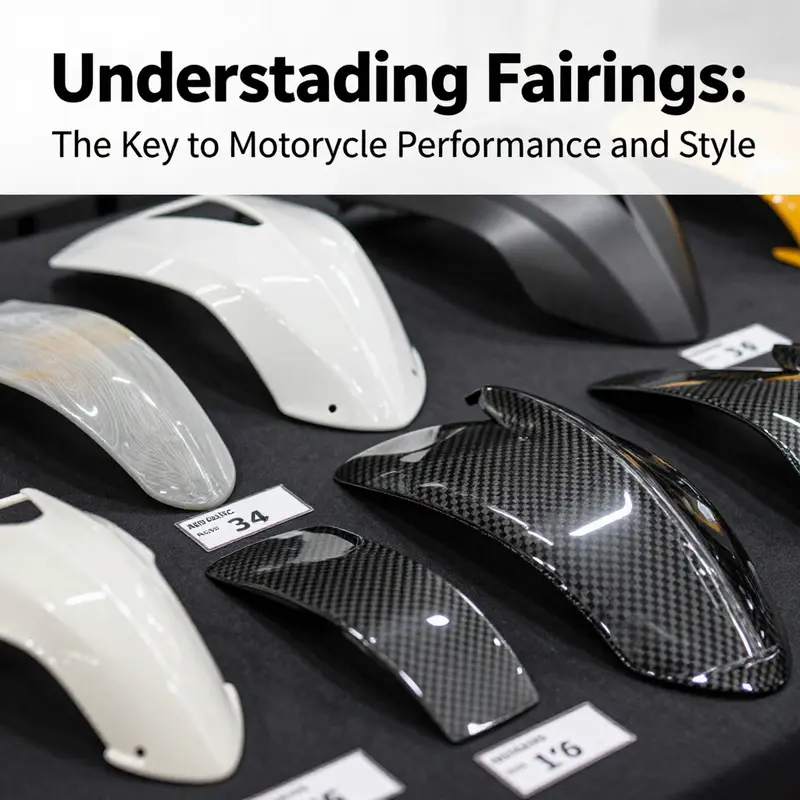 Comparative visual representation of full, half, and custom motorcycle fairings.