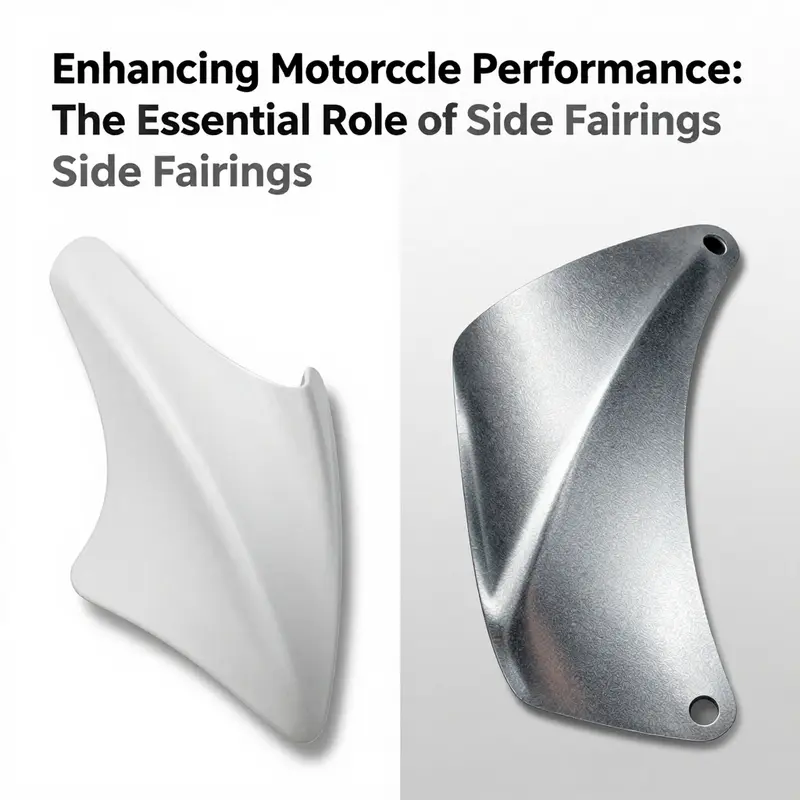 Motorcycle with advanced aerodynamic side fairings in action.