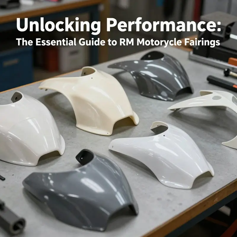 The sleek design of RM motorcycle fairings enhances aerodynamics for improved speed and stability.