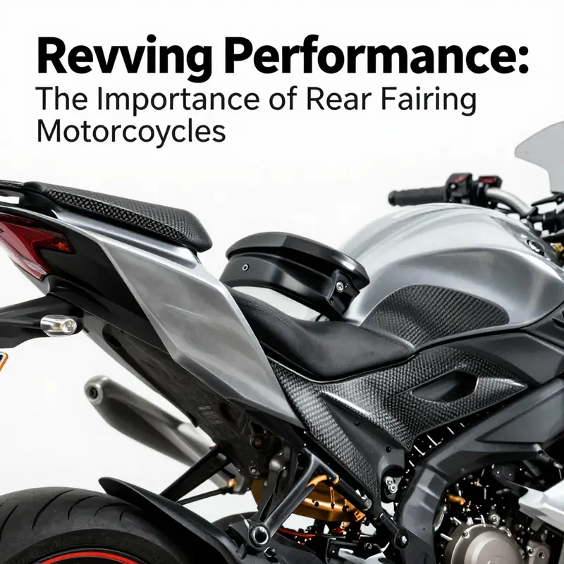 The kinetic design of rear fairings effectively channels airflow for enhanced motorcycle performance.