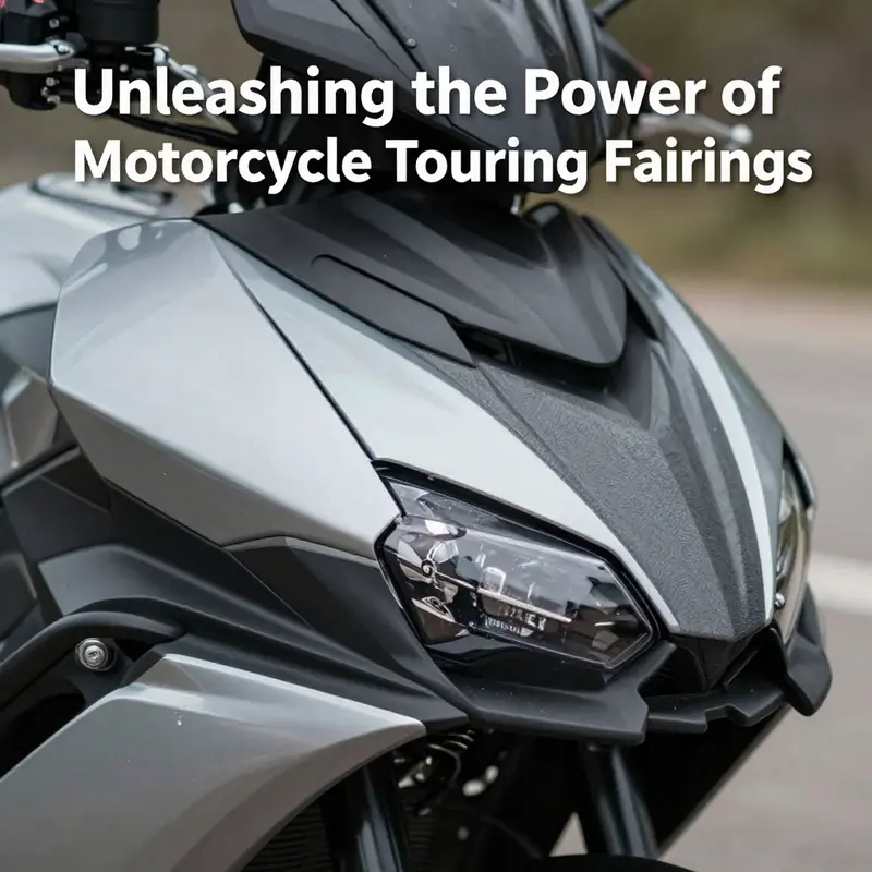 Aerodynamic touring fairings diminish wind resistance, enhancing performance and comfort.