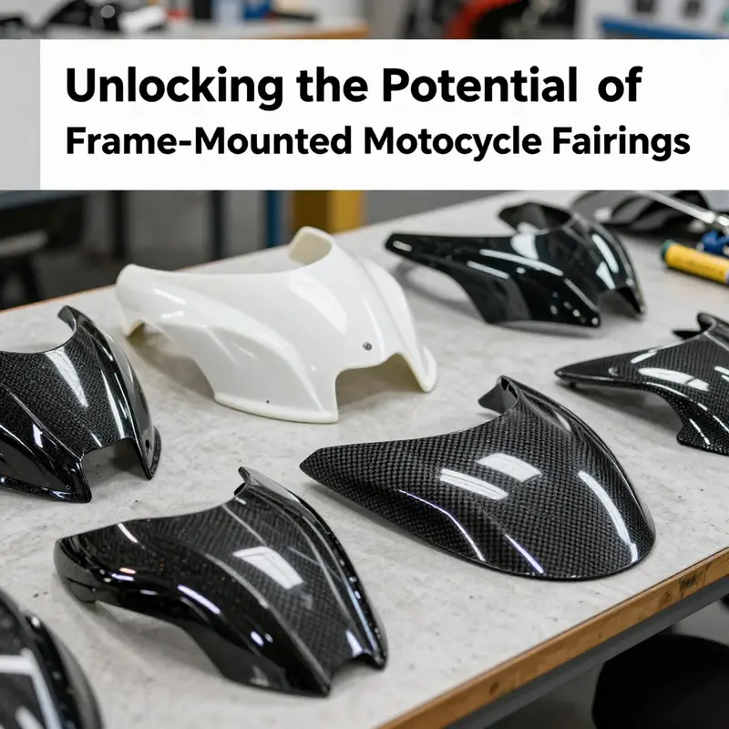 Sleek design and functionalities of frame-mounted motorcycle fairings.