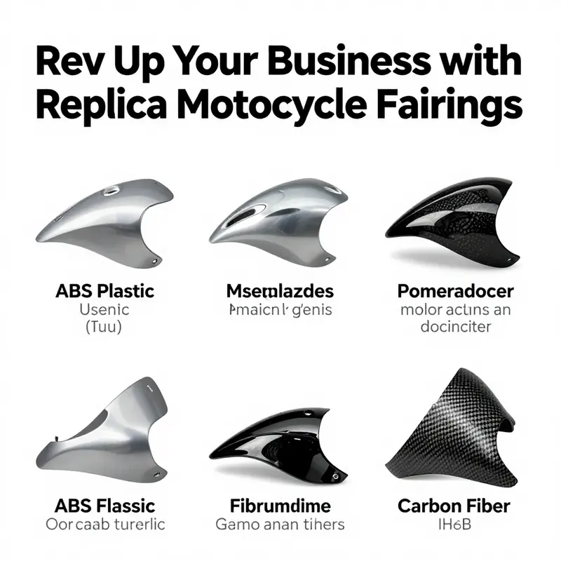 A diverse range of motorcycle fairings types presenting options for customization and performance.