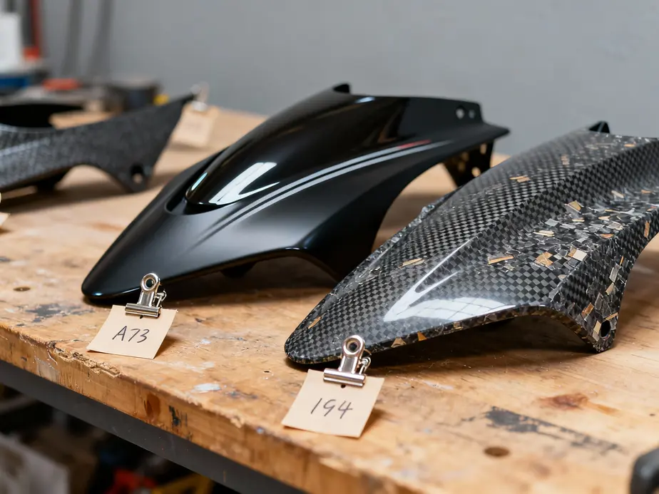 Various styles of lower fairings showing diverse models and their aerodynamic coverage.