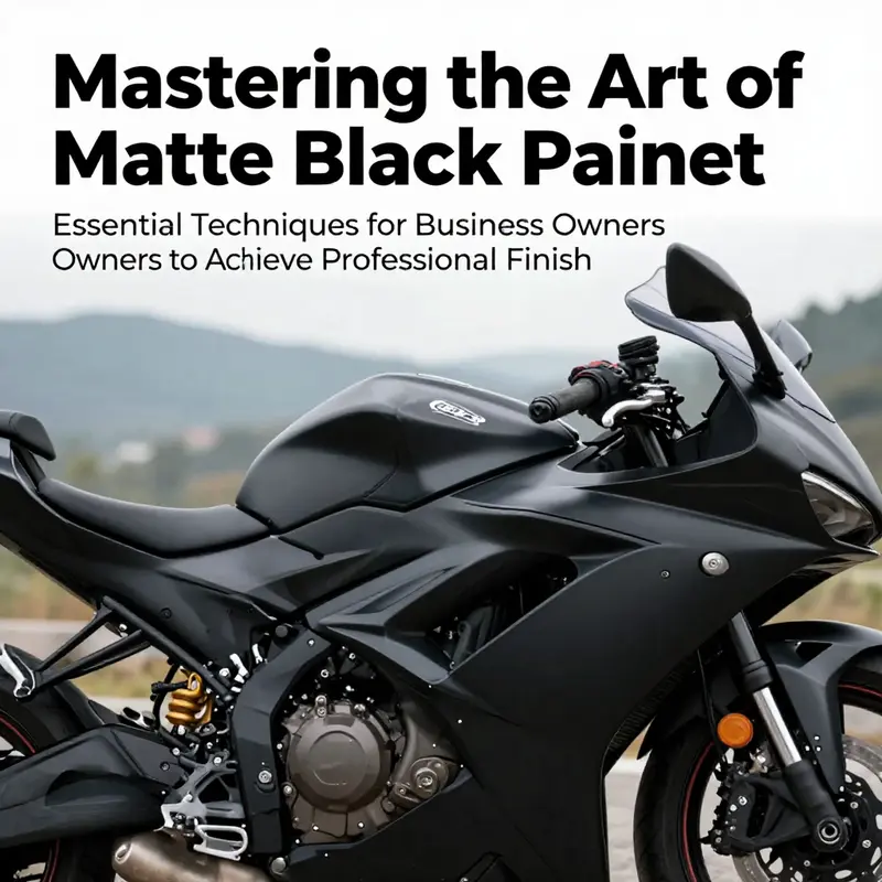 A stylish matte black motorcycle in a scenic setting, illustrating the beauty and appeal of matte black finished fairings.