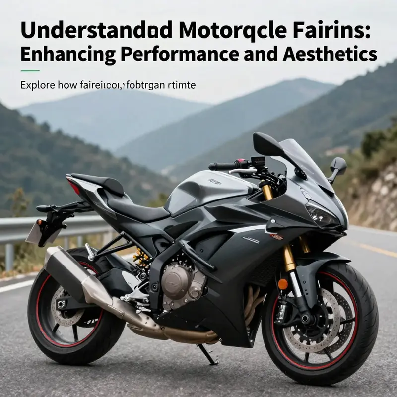 A beautifully designed motorcycle highlighting custom fairings in a scenic outdoor setting.