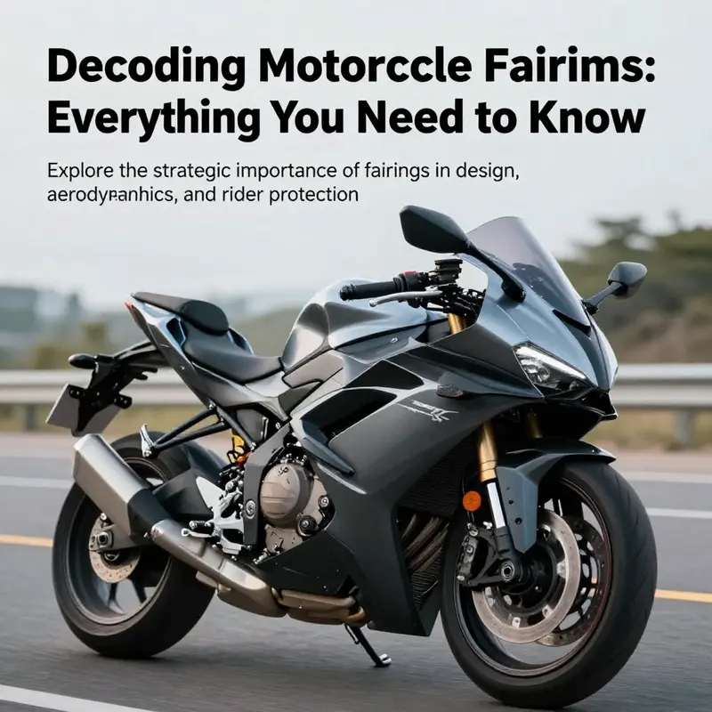 A motorcycle on an open road highlighting its aerodynamic fairing design.