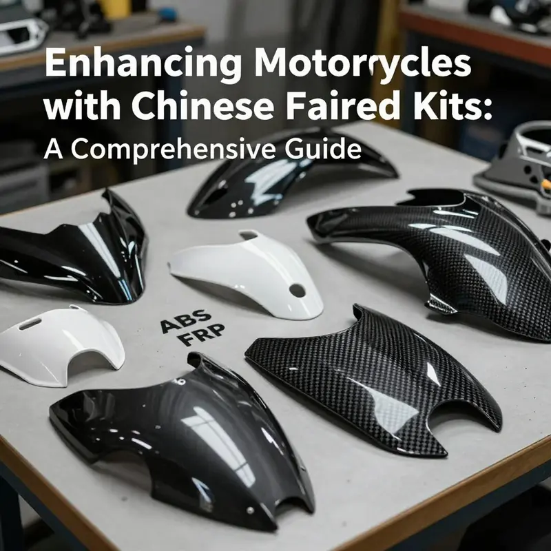 Different materials used for manufacturing Chinese motorcycle fairing kits.