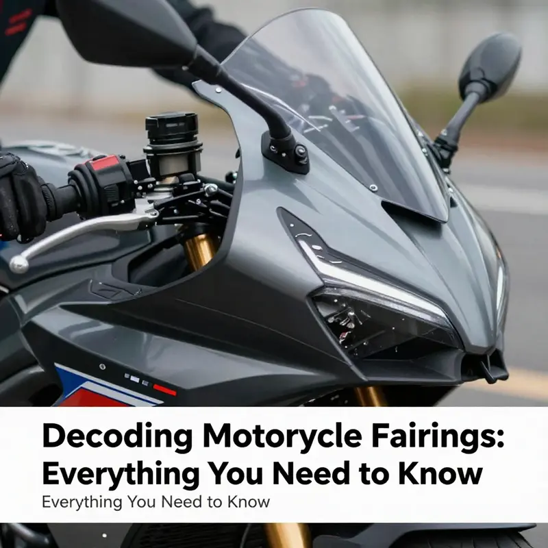 An overview of a motorcycle highlighting the fairing’s aerodynamic design.