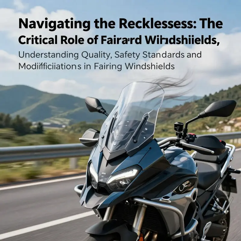Motorcycle riding on a scenic highway demonstrating the importance of a quality fairing windshield.