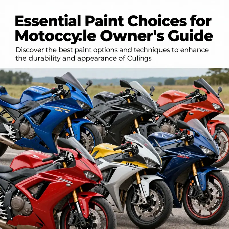 A vibrant collage of motorcycle fairings in various colors and finishes, representing the diversity and excitement of motorcycle painting.