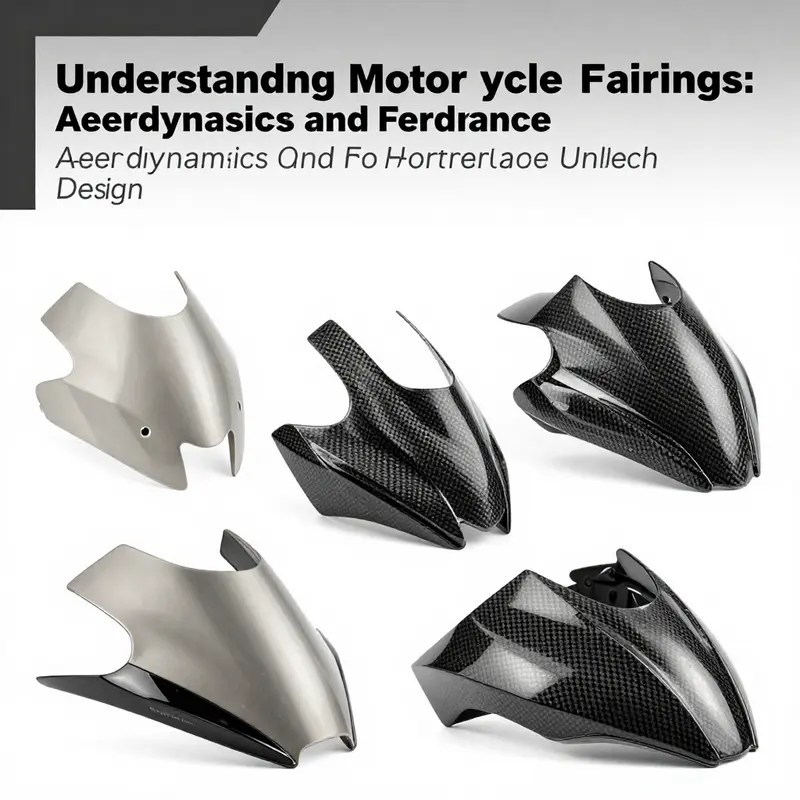 Illustration demonstrating how motorcycle fairings streamline airflow, reducing drag and enhancing performance.