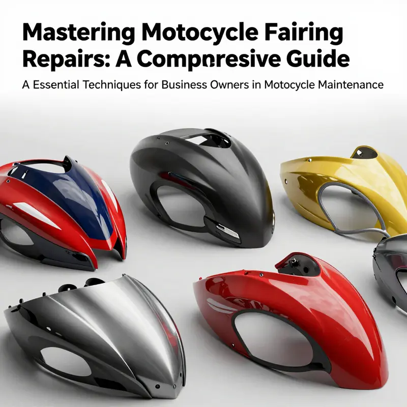 Assorted motorcycle fairings in various colors and designs, highlighting customization possibilities.