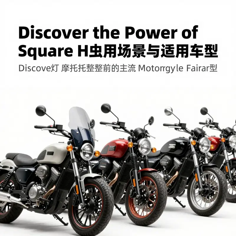 The sleek design of a square headlight motorcycle fairing reflecting modern aesthetics and functional features.