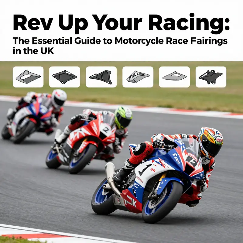 A thrilling motorcycle race showcasing the importance of race fairings for performance.