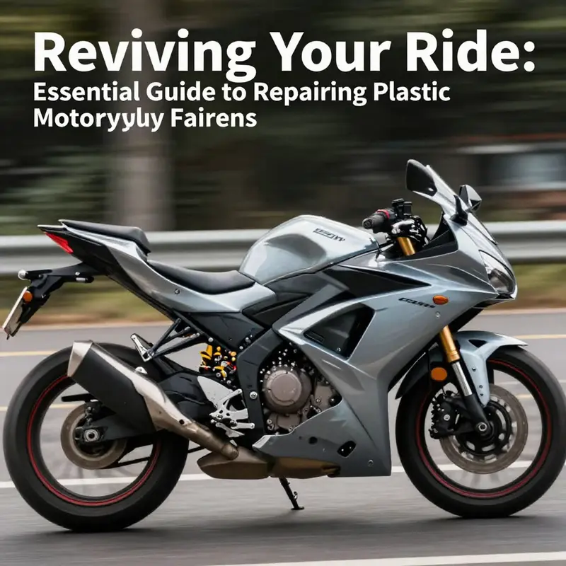 A motorcycle gliding down the road with pristine fairings, emphasizing the effectiveness of professional repair and painting.