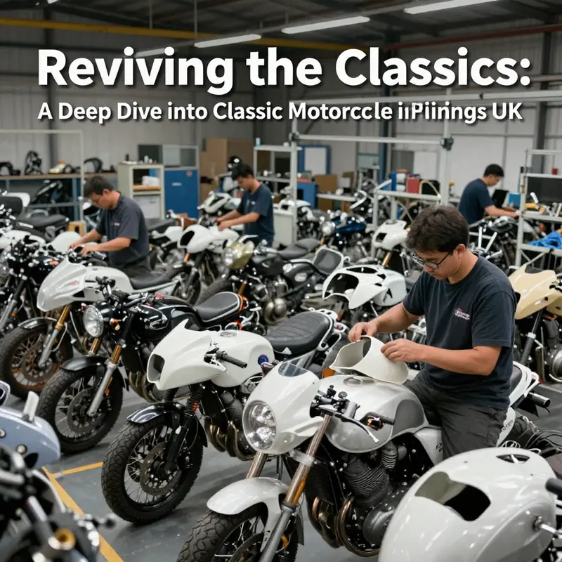 A vibrant look into the UK motorcycle fairing market, highlighting variety and craftsmanship.