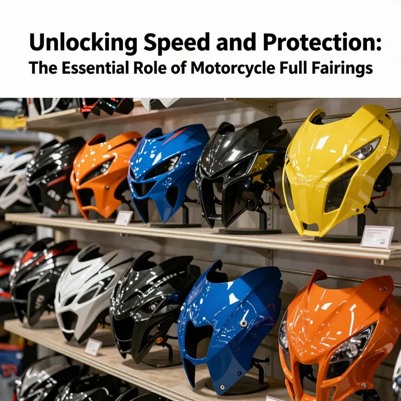 A motorcycle featuring a full fairing, showcasing its aerodynamic design crucial for efficiency and high-speed performance.