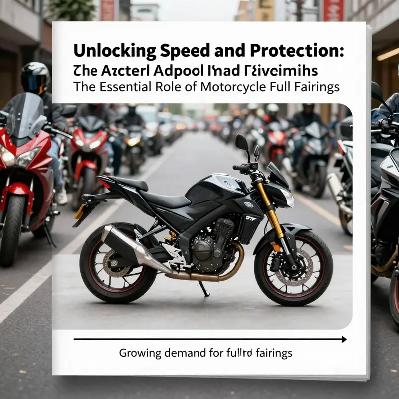 A motorcycle featuring a full fairing, showcasing its aerodynamic design crucial for efficiency and high-speed performance.