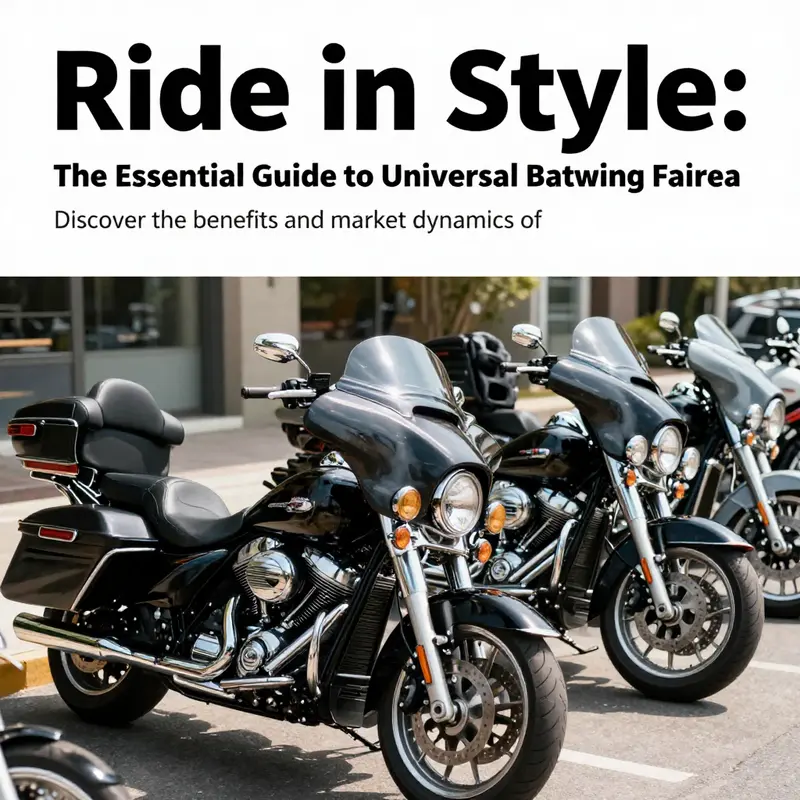 Several motorcycles with batwing fairings parked together, displaying various designs and finishes.