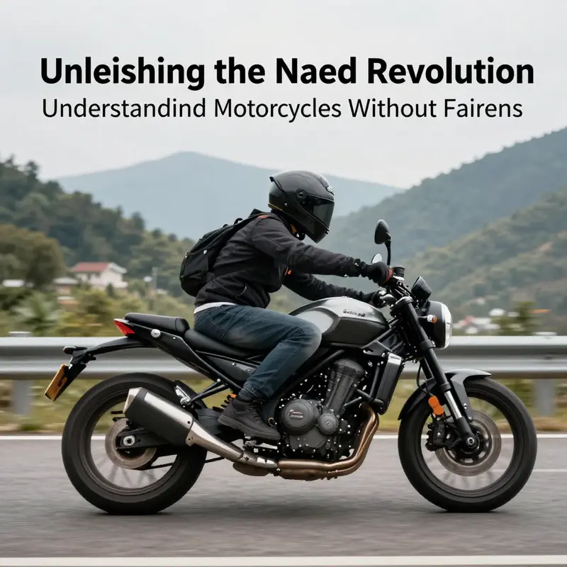 Riding a naked motorcycle allows for a minimalist experience without the encumbrance of fairings.
