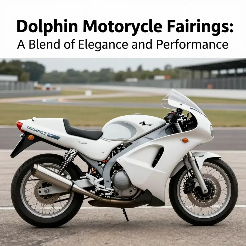 The early design of Dolphin motorcycle fairing reflecting its aerodynamic elegance and racing pedigree.