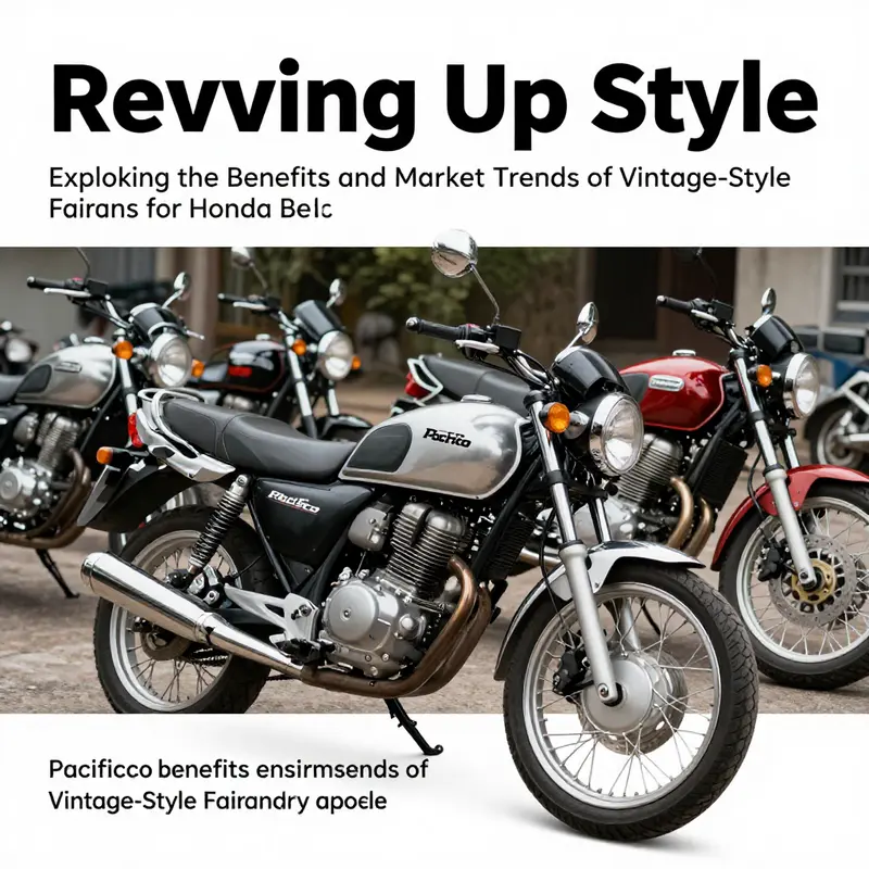 A diverse lineup of Honda motorcycles with various Pacifico fairings, illustrating their aesthetic appeal and customization potential.