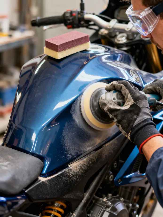 Thorough preparation is crucial for achieving a quality paint finish on motorcycle fairings.