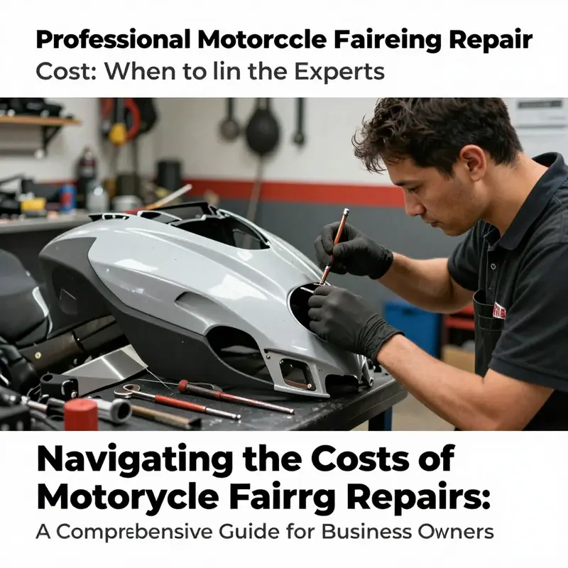 A DIY motorcycle fairing repair kit ready for action, showcasing budget-friendly materials.