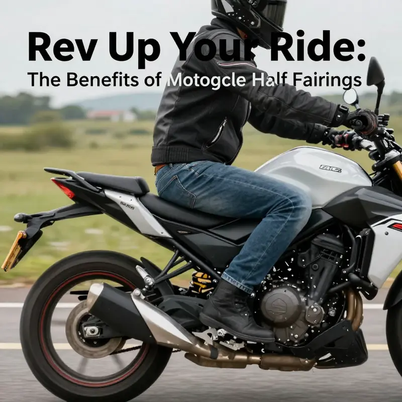 A motorcycle designed with half fairings demonstrating superior aerodynamics on the open road.