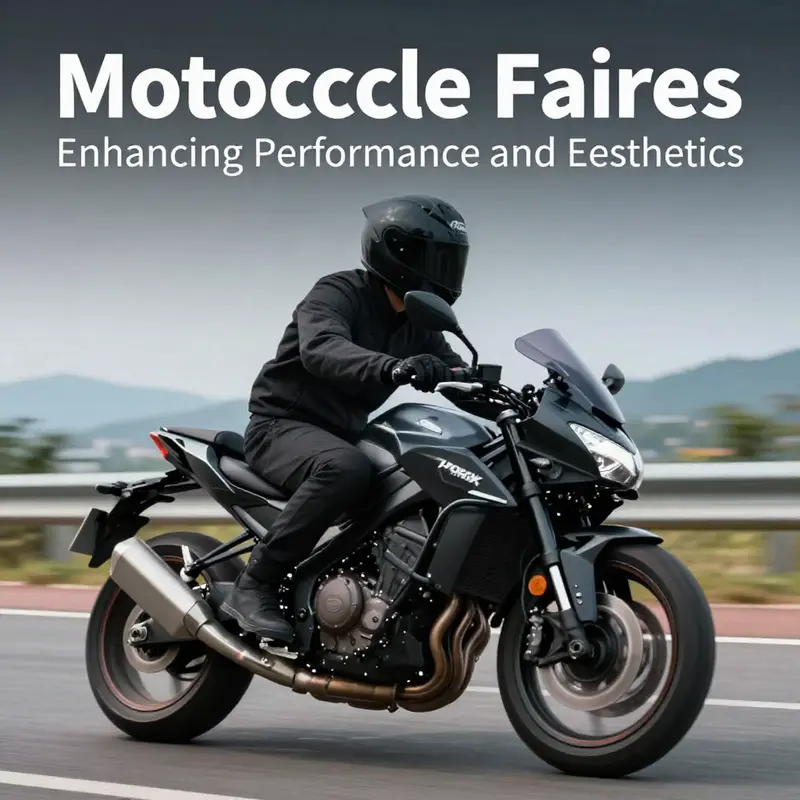 Aerodynamic motorcycle fairings designed to enhance performance and aesthetics.