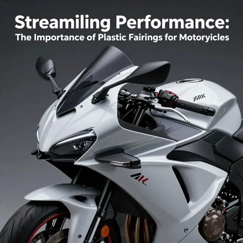 Sleek motorcycle fairings demonstrating improved aerodynamics and performance.