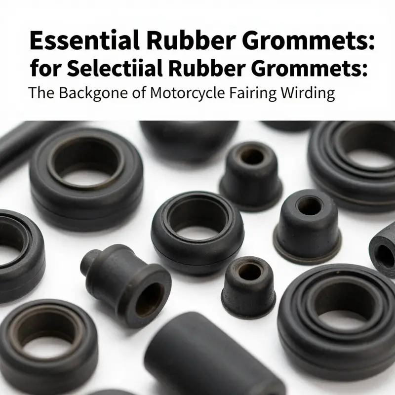 Diverse selection of rubber grommets specifically designed for motorcycle fairings.